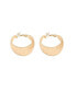 ფოტო #1 პროდუქტის Women's Gold Ripple Hoop Earrings
