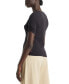 ფოტო #2 პროდუქტის Women's Cotton Infinity Short-Sleeve Ballet Top