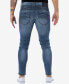 Фото #2 товара Men's Regular Fit Moto Jeans