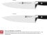 ZWILLING knife set, 3-piece., Paring knife / garnishing knife, meat knife, chef's knife, special stainless steel / plastic handle, Professional S