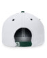 Men's White, Green Michigan State Spartans Sea Snapback Hat