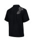 ფოტო #2 პროდუქტის Men's Black Pittsburgh Steelers Hibiscus Camp Button-Up Shirt