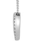 Фото #2 товара Macy's diamond Circle Pendant Necklace (1/4 ct. t.w.) in Sterling Silver, 16" + 2" extender