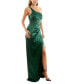 ფოტო #6 პროდუქტის Juniors' Satin One-Shoulder Gown