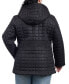 Фото #2 товара Women's Plus Size Hooded Quilted Water-Resistant Coat