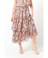 ფოტო #1 პროდუქტის Women's Floral Tiered Maxi Skirt