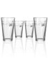 Icy Pine Pint Glass 16Oz - Set Of 4 Glasses