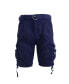 Фото #1 товара Men's Belted Cargo Shorts with Twill Flat Front Washed Utility Pockets