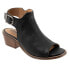 Фото #2 товара Softwalk Novara S2314-004 Womens Black Wide Leather Heeled Sandals Boots 6.5