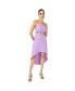 Фото #1 товара Women's Lavender Solid Cutout Dress