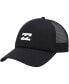 Фото #1 товара Бейсболка кепка Billabong мужская черная с белым логотипом Trucker Snapback Hat
