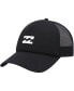 Фото #1 товара Men's Black Podium Foam Front White Logo Trucker Snapback Hat