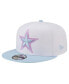 Men's White/Light Blue Dallas Cowboys 2-Tone Color Pack 9FIFTY Snapback Hat