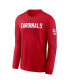Фото #3 товара Men's Red St. Louis Cardinals Repeater Long Sleeve T-shirt