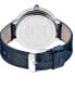 ფოტო #3 პროდუქტის Women's Rome Swiss Quartz Blue Leather Watch 36mm