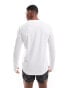 adidas Running Own The Run long-sleeve top in white