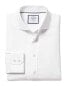 Фото #1 товара Charles Tyrwhitt Non-Iron Ludgate Weave Cutaway Classic Fit Shirt Men's White