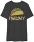 Фото #1 товара Taco Tuesday Men's Graphic T-Shirt