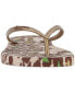 Фото #6 товара Women's Animal Print Slip-On Thong Sandals