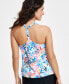 Фото #5 товара Women's Printed Racerback Underwire Tankini Swim Top, Created for Macy's