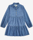 Фото #1 товара Girls Cotton Chambray Shirtdress, Created for Macy's