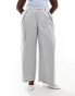 Фото #5 товара ASOS DESIGN Curve cross over pleated trouser in grey