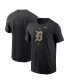 Фото #1 товара Men's Black Detroit Tigers Camo Logo T-shirt