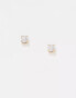 Accessorize stainless steel gold plated sparkle studs in gold