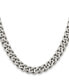 Stainless Steel 9.5mm Curb Chain Necklace