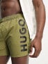 Hugo abas swim shorts in open green