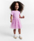 Фото #1 товара Toddler Girls Glittered Tulle Dress, Created for Macy's