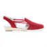 Фото #1 товара David Tate Zena Womens Red Narrow Suede Slip On Slingback Flats Shoes 9.5