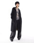 JJXX longline trench coat in black