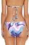 Фото #3 товара Becca by Rebecca Virtue 293058 Blue Agate Demi Reversible Tie Side Bottoms LG