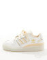 adidas Originals Forum Low CL trainers in off white and beige