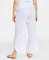 ფოტო #4 პროდუქტის Women's Gauze Dolphin-Hem Ankle Pants, Created for Macy's