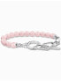 Thomas Sabo A2134-035-9-L19V Silver bracelet w. pink beads