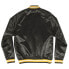 Фото #2 товара Mitchell & Ness Lightweight Satin Jacket Mens Black Coats Jackets Outerwear STJK