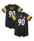Фото #1 товара Футболка для малышей Nike игровая модель T.J. Watt Pittsburgh Steelers черная
