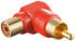 Фото #2 товара Goobay RCA Adapter 90° - red - 10 pcs - RCA - RCA - Red