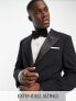 Noak 'Verona' wool-rich slim tuxedo suit jacket in black