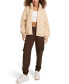 Фото #5 товара Women's Sherpa Stand Collar Zip Up Jacket