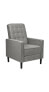 Фото #3 товара Modern Fabric Push-Back Recliner Chair with Button-Tufted Back and Thick Cushion