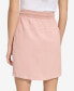 Andrew Marc New York Women's Washed Linen High Rise Skirt with Twill Side Taping