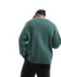 Weekday Cypher oversized jumper in khaki green