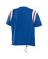 ფოტო #3 პროდუქტის Women's Royal Distressed Buffalo Bills Cinched Colorblock T-shirt