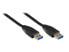 Фото #1 товара Good Connections USB A - USB A 3m M/M, 3 m, USB A, USB A, USB 3.2 Gen 1 (3.1 Gen 1), Male/Male, Black