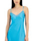 Фото #3 товара Women's Lace-Trim Satin Nightgown, Created for Macy's