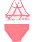 Toddler 3-Piece Floral Print Rashguard Swimsuit Set 5T