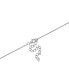 ფოტო #3 პროდუქტის Cubic Zirconia Wifey Pendant Necklace in Sterling Silver, 16" + 2" extender, Created for Macy's